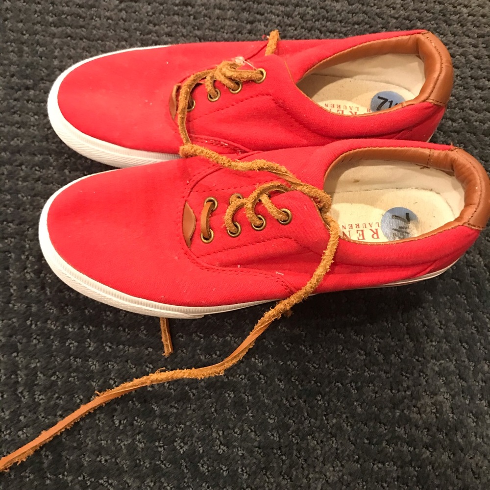 Ralph Lauren red sneakers